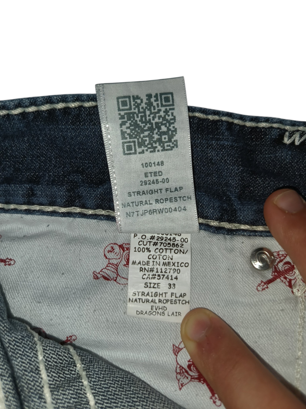 True Religion rope stitch T.43